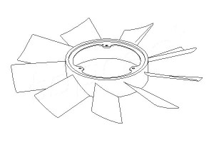 Wiatrak Wentylatora (śr. 460 Mm Ilość Łopat 9) Mer