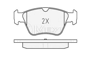 Klocki Hamulcowe Mercedes Przód W202 210 93- Meyle