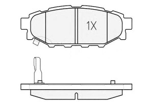 Klocki Hamulcowe Subaru Tył Legacy 03- Impreza 07-