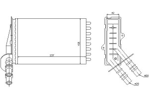 Nagrzewnica (234x158x35) Renault Clio Ii Thalia I