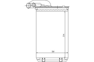 Nagrzewnica (234x158x49) Renault 19 I 19 I Chamade