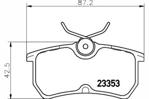 Klocki Hamulcowe Ford Tył Focus 98- Textar