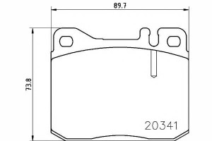 Klocki Hamulcowe Mercedes Przód W123 79-85 Textar