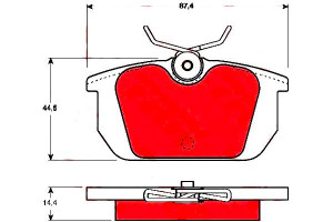 Klocki Hamulcowe Alfa Tył 145 146 155 Gtv Spider 9