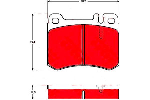 Klocki Hamulcowe Mercedes Przód R107 Sl 3,0-5,0 85