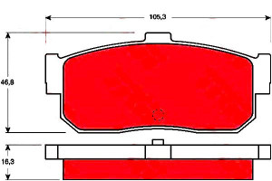 Klocki Hamulcowe Nissan Tył Almera 98- 00- Primera