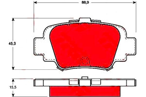 Klocki Hamulcowe Nissan Tył Micra 1,0-1,4 16v 92-0