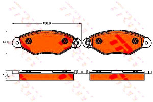 Klocki Hamulcowe Renault Przód Kangoo 97- Xsara 20