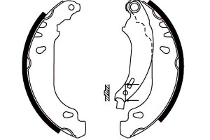 Szczęki Hamulcowe Peugeot 206 206+ 1.1-1.9d 08.98-