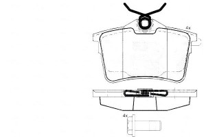 Klocki Hamulcowe Citroen Berlingo 08- Tył A.b.s.