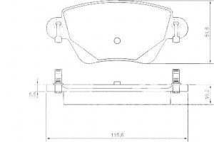 Klocki Hamulcowe Ford Mondeo Iii 00-04 Tył A.b.s.