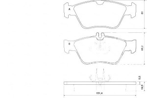 Klocki Hamulcowe Mercedes W202.w210 C E-klasa 95-