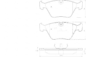 Klocki Hamulcowe Bmw 5 E34 88-97 A.b.s.