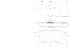 Klocki Hamulcowe Opel Astra G Zafira A.b.s.