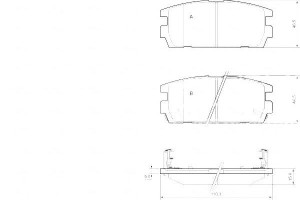 Klocki Hamulcowe Hyundai Terracan 01-06 Tył A.b.s.