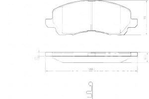 Klocki Hamulcowe Mitsubishi Lancer 03- A.b.s.