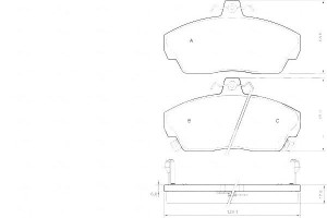 Klocki Hamulcowe Rover 200-400 89-00 (+abs) Z Czuj