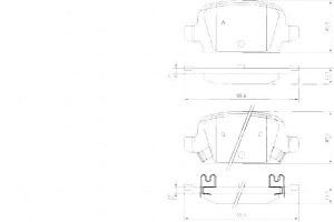 Klocki Hamulcowe Opel Corsa C 1.8 16v 00- Tył A.b.