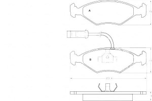 Klocki Hamulcowe Fiat Fiorino 93-01 A.b.s.