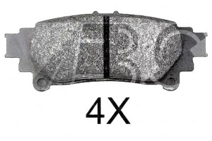 Klocki Hamulcowe Lexus Rx350 Awd 09- Tył A.b.s.