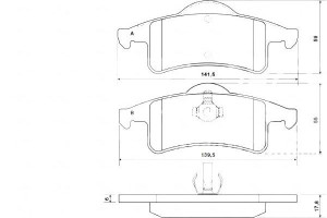 Klocki Hamulcowe Jeep Grand Cherokee 99-05 Tył A.b