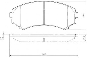 Klocki Hamulcowe Mitsubishi Pajero 00- A.b.s.