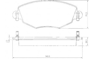 Klocki Hamulcowe Ford Mondeo Iii 00-07 A.b.s.