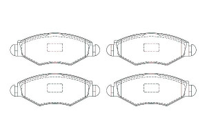 Klocki Hamulcowe Peugeot Przód 206 306 Breck
