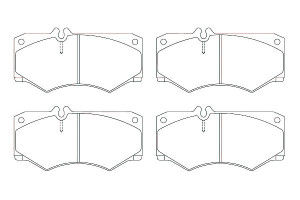 Klocki Hamulcowe Mercedes Przód W460 W463 79- Brec