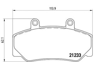 Klocki Hamulcowe Volvo 740-960 87-93 Brembo
