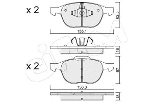 Klocki Hamulcowe Ford Focus Ii 04- Cifam