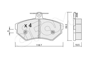 Klocki Hamulcowe Vw Passat 96-99 1.6-1.9tdi Cifam
