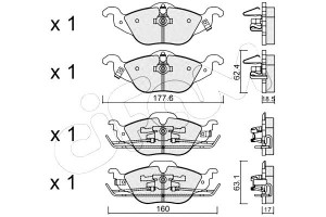 Klocki Hamulcowe Opel Astra G 98-04 Cifam