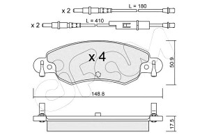 Klocki Hamulcowe Citroen C5 1.8 16v 01- Cifam