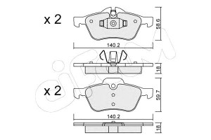 Klocki Hamulcowe Mini Cooper One 01- Cifam