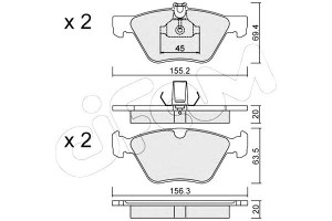 Klocki Hamulcowe Mercedes W210 E-klasa 96-02 Cifam