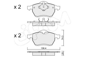Klocki Hamulcowe Ford/seat/vw Sharan 95-00 Cifam