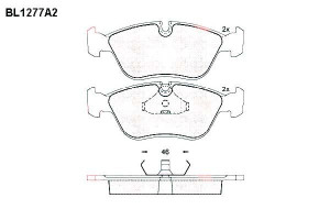 Klocki Hamulcowe Volvo 850 C70 S70 V70 19.5mm Wva2