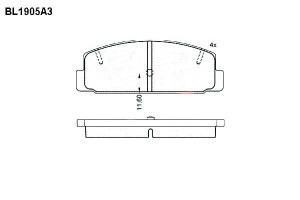 Klocki Hamulcowe Mazda 323 13mm Wva20031 Kpl Fte F