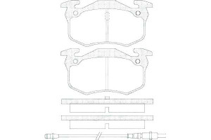 Klocki Hamulcowe Renault Safrane I 3.0 12.92-07.96