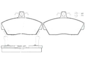 Klocki Hamulcowe Honda Concerto Rover 200 400 1.4-