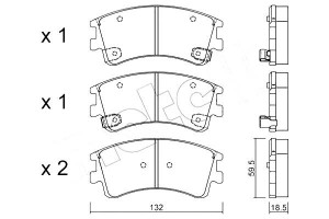 Klocki Hamulcowe Mazda 6 2,0di 02-07 Metelli