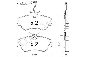 Klocki Hamulcowe Renault Espace 96-02 Metelli