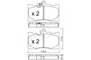 Klocki Hamulcowe Lexus Gs300-450h 05- Metelli