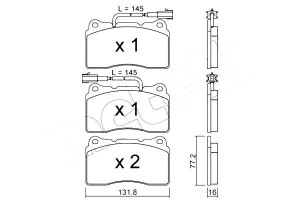 Klocki Hamulcowe Alfa 166 2,0-3,0 98- Metelli
