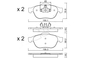 Klocki Hamulcowe Renault Scenic Ii 05-09 Metelli