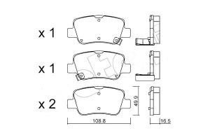 Klocki Hamulcowe Toyota Avensis 09- Tył Metelli