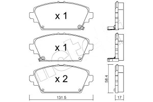 Klocki Hamulcowe Honda Accord 98-02 Czuj Metelli