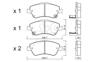 Klocki Hamulcowe Toyota Auris 07- Metelli