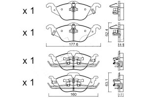 Klocki Hamulcowe Opel Astra G 98-04 Metelli